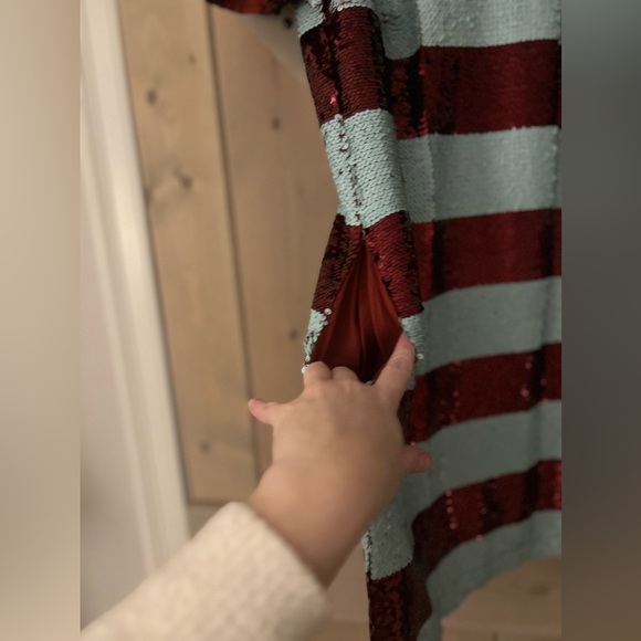 NWT Maeve Short Sleeve Sequin Mini Dress - Picture 4 of 12